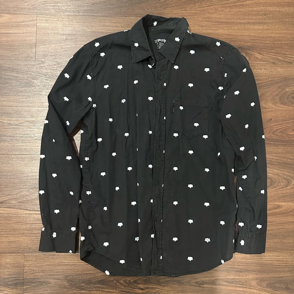 Stussy Black Patterned Men's Shirt